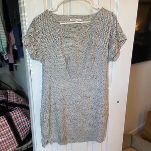 BCBGeneration Black and White Short Sleeve Dress